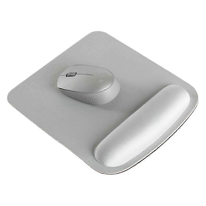 Ergonomikus egérpad gél csuklótámasszal, fekete, standard méret