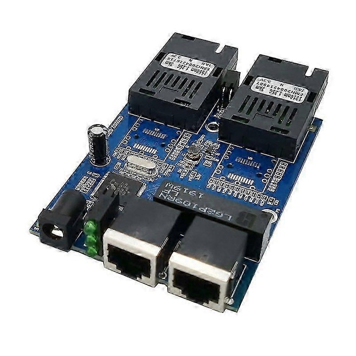Gigabit hálózati switch 4 portos, optikai szálas, 90x72x25mm