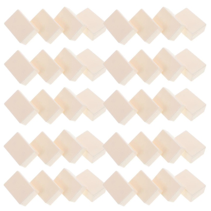 Акрилни DIY части за игра, 3x2x1.2см, бежови, комплект от 100 броя