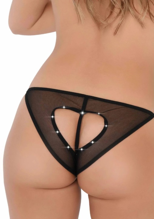 Szexi bugyi, Daring Intimates, Tiffany Hearted Panty, dekoratív kristályok