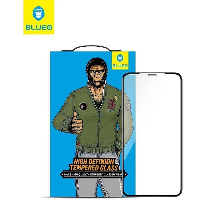 Üvegfólia Samsung A53-hoz, Blueo Anti-Static 2.5D Glass, Átlátszó