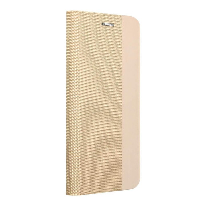 Luxus tok Samsung S24-hez, Sensitive Book Case, Arany