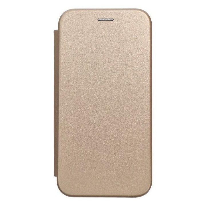 Bőrtok Samsung S24 Ultra készülékhez, Forcell Elegance Book Case, Arany