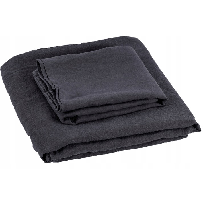 Plosnita Len Gri 200x220cm, 100% Len Natural Portughez