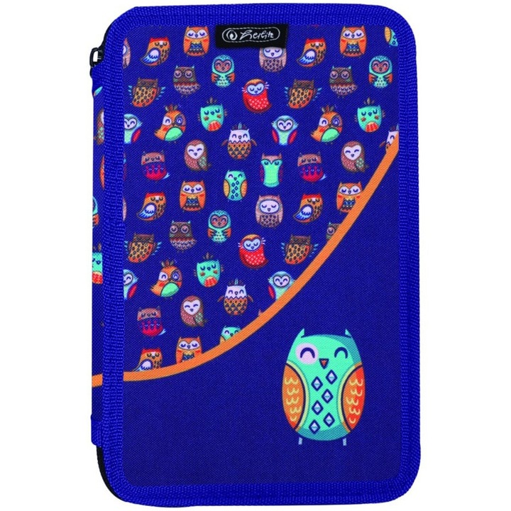 Penar Herlitz, Neechipat 2 Fermoare 20X13X4.5CM, Owl
