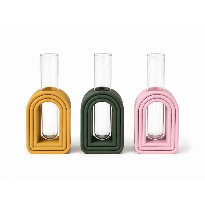 Set 3 Vaze decorative Minimaliste - Rainbow Arch