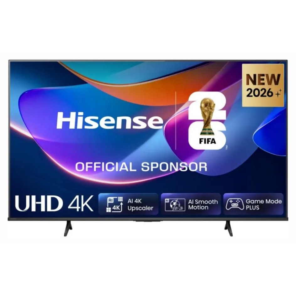 Televizor Hisense 43" A6S, 4K Ultra HD 3840x2160, DLED, DFA, Precision Colour, HDR 10+, HLG, Dolby Vision, Senzor de lumină, Smart TV, WiFi, BT, AnyView Cast, Mod Gaming, 1xHDMI2 eArc, 3xHDMI, 2xUSB, LAN, CI+, DVB-T2/C/S2, Negru 43A6S