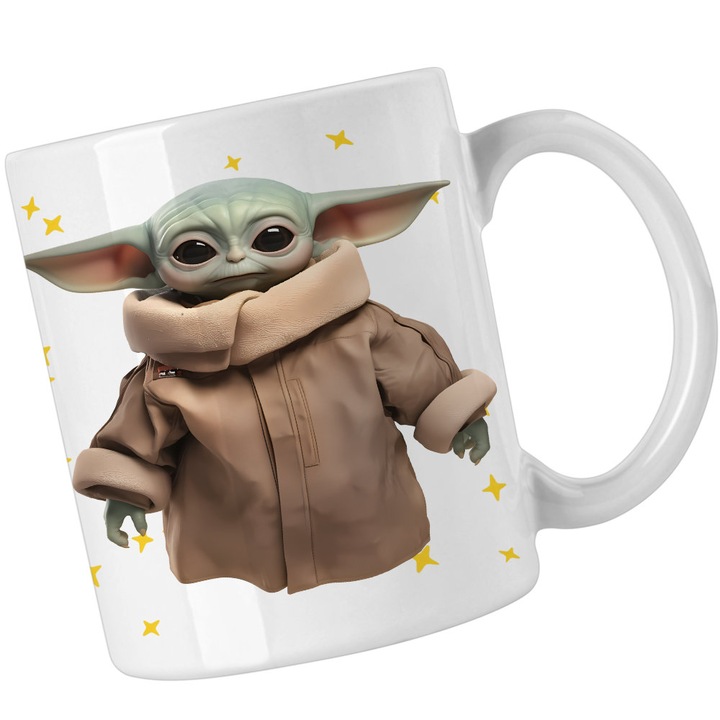 Cana Baby Yoda Grogu Mandalorian Star Wars, alba, 330ml