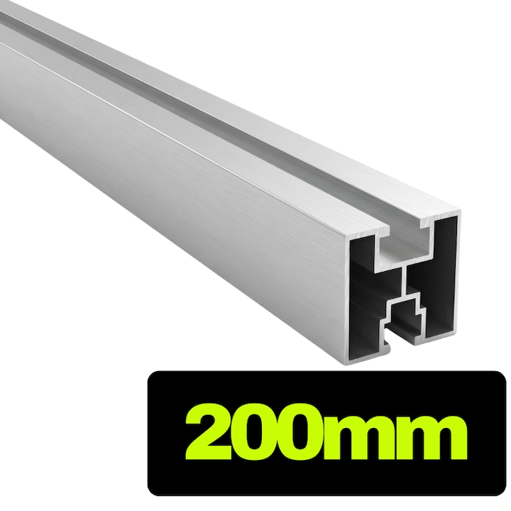 Profil aluminiu PV 40 pentru panouri fotovoltaice - 20 cm