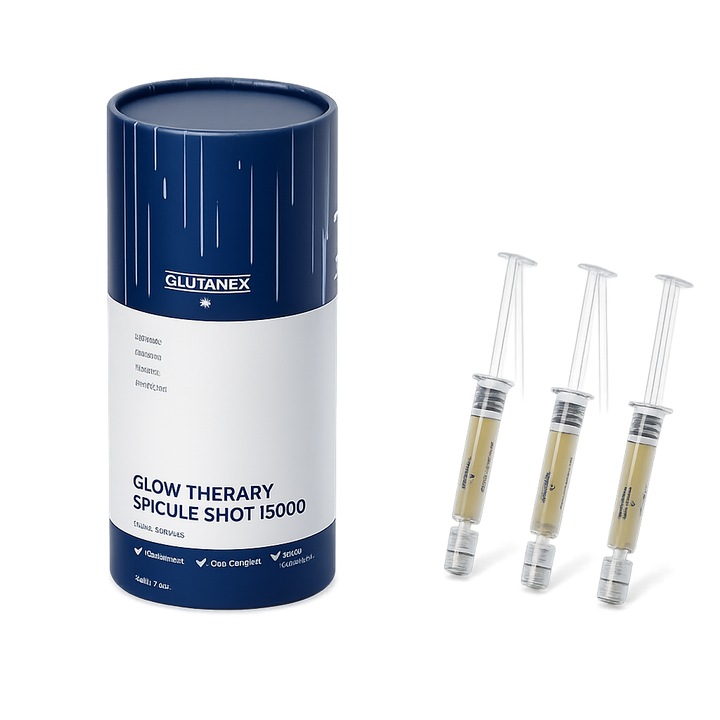 Ser cosmetic Glutanex Glow Therapy Spicule Shot, hidratant, exfoliant, 15000 spicule, 2ml
