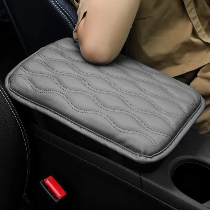 Protectie universala pentru cotiera auto, spuma moale, negru, 29x21cm