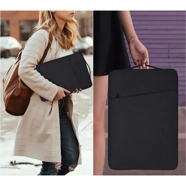 Husa laptop 13.3 inch, neagra, rezistenta la apa, 36x26x3cm