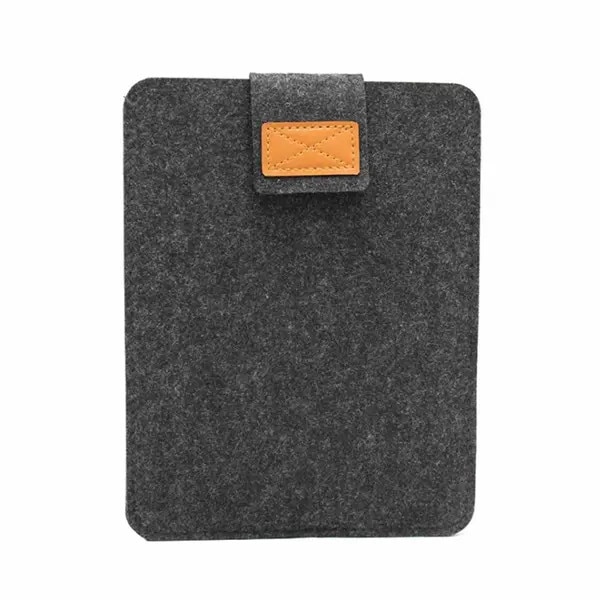 Husa laptop 15.6 inch, lana, negru, velcro