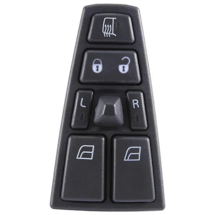 Volvo ablakemelő kapcsoló, fekete, műanyag, 29cm