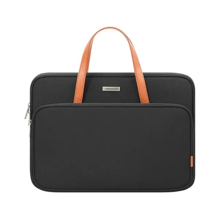 Laptop táska 13.6 hüvelyk, fekete, poliészter, karc- és vízálló, 37.1x27.1x4.5cm