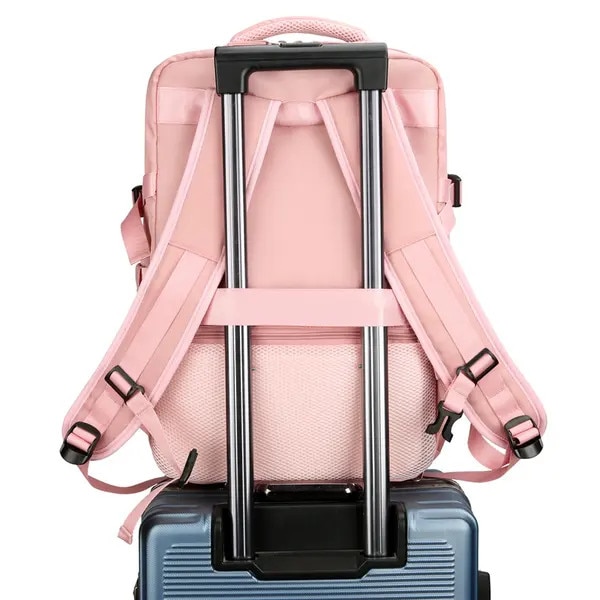 Rucsac laptop urban simplu roz 31x44x19cm 20-35L