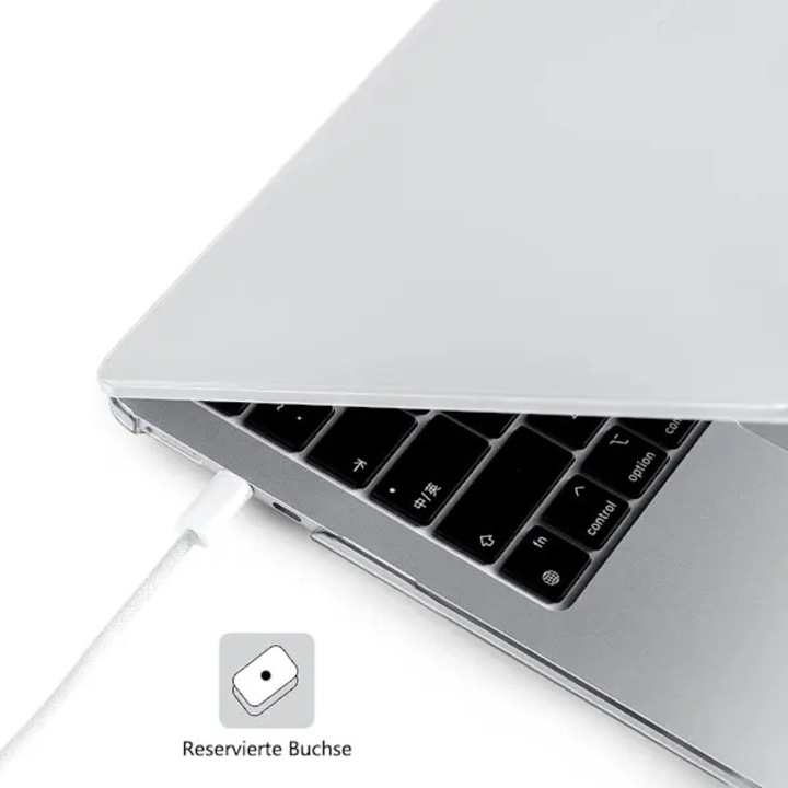 Iskolatáska USB töltéssel, ultravékony átlátszó tok MacBook Air 13.6 inch 2022-hez