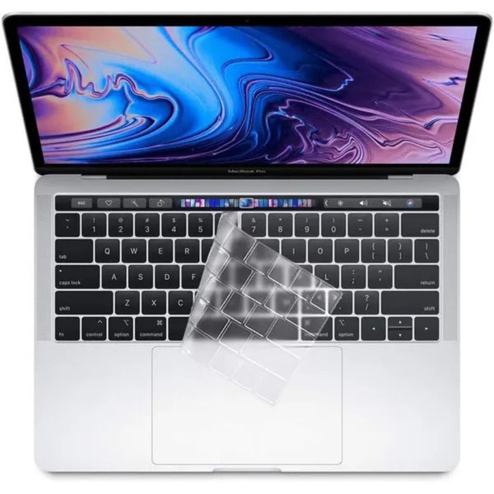 Laptop tok 13-15 inch, TPU, átlátszó, vékony, MacBook Pro 2016-2018-hoz
