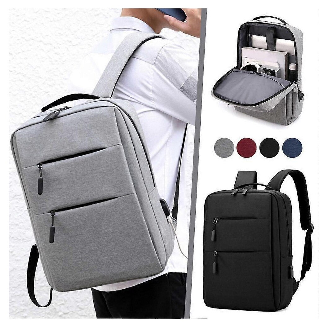 Rucsac barbati, Oxford, capacitate mare extensibila, negru, 40x30x14cm