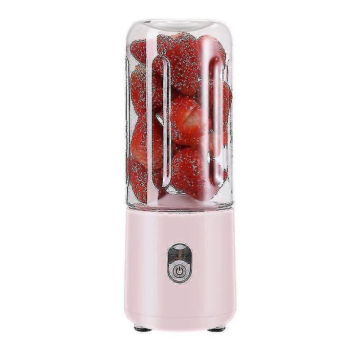 Blender portabil Brivoo, 2 recipiente 450 ml, reincarcabil USB-C, verde