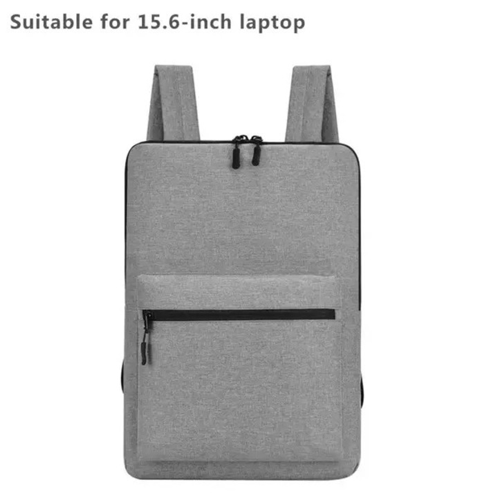 Rucsac laptop slim unisex pentru scoala si calatorii, negru