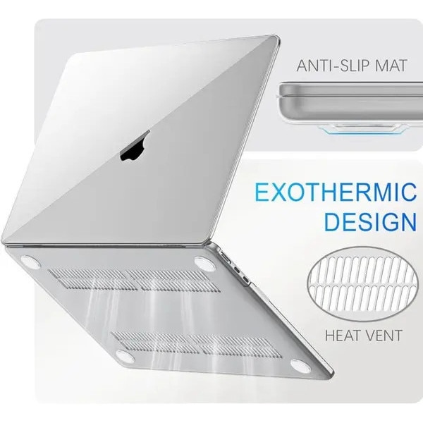 Husa laptop transparenta, 15 inch, 1.77mm, 0.2kg