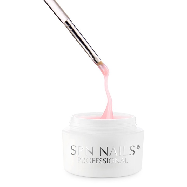 SPN Nails Baby Blush építőzselé, rózsaszín, 50g