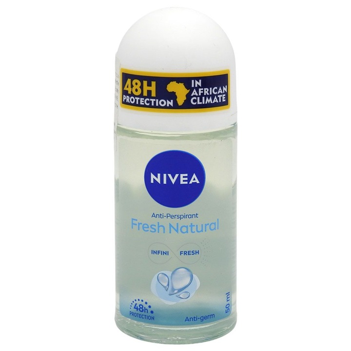 Рол-он антиперспирант, Nivea, 50 мл Fresh Natural