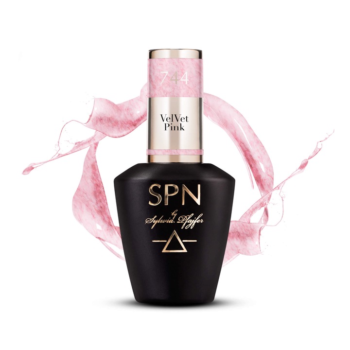 Lac de unghii SPN Nails VelVet Pink, roz inchis, 8ml
