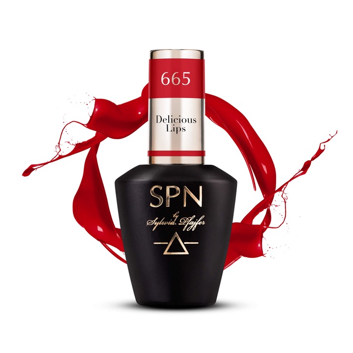 Lac de unghii SPN Nails Delicious Lips rosu visiniu 8ml