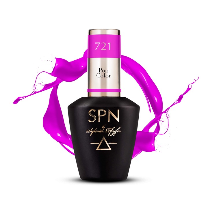 Lac de unghii SPN Nails Pop Color violet intens 8ml