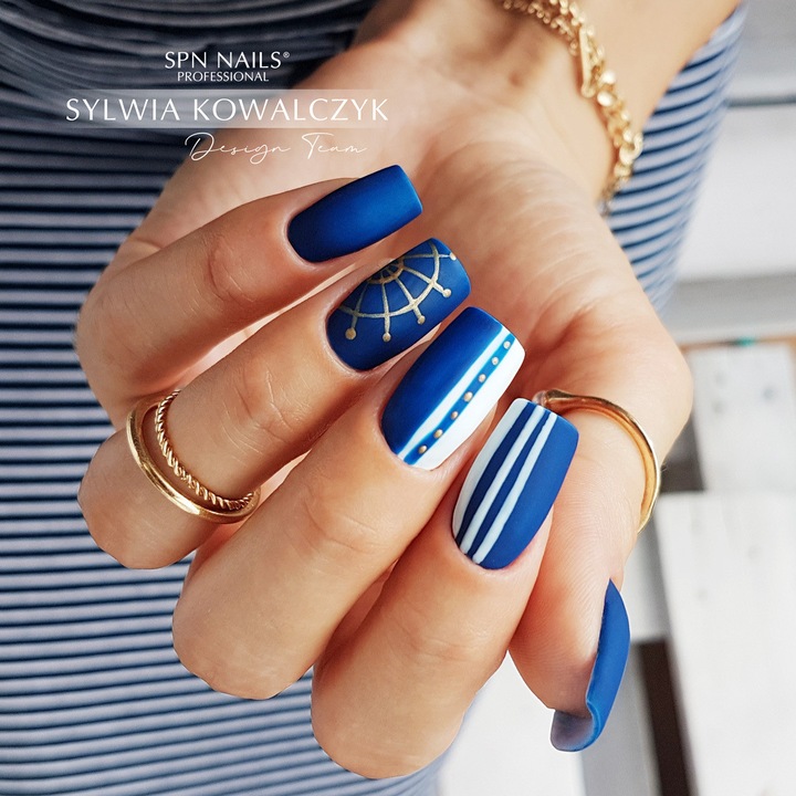 SPN Nails Deep Sea sötétkék gél lakk 8ml