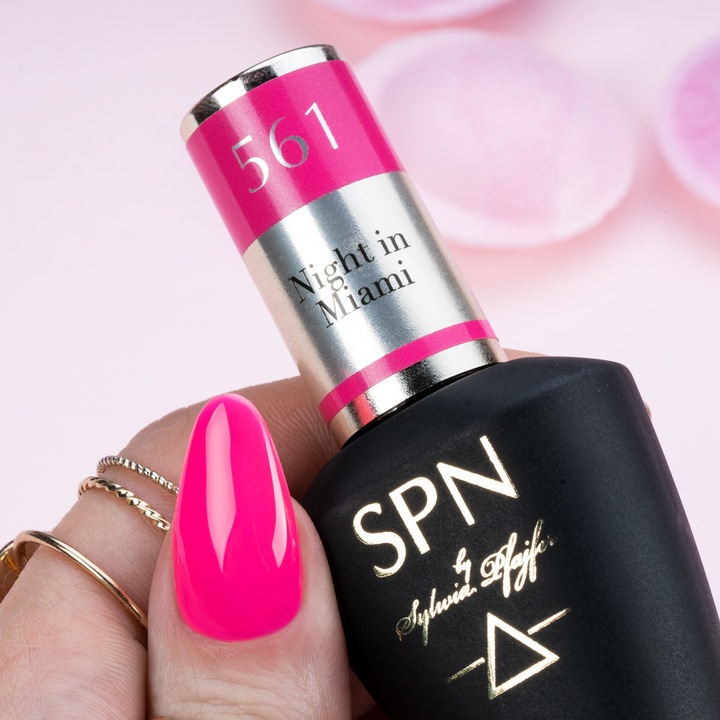 Lac de unghii SPN Nails Night In Miami neon roz 8ml