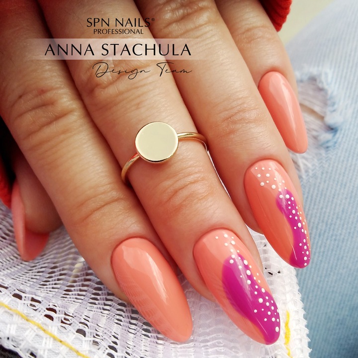 SPN Nails Ginger Sushi hibrid körömlakk, 8ml, narancssárga