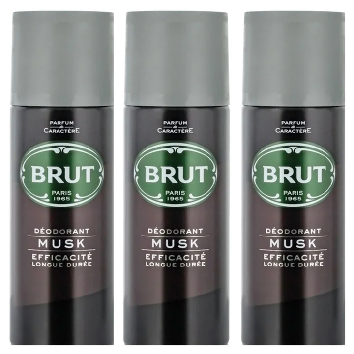 Set 3X Spray brut 200 ml - musk