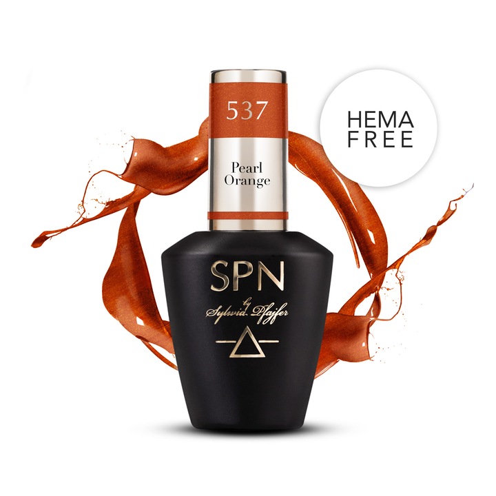 Lac de unghii hybrid SPN Nails Pearl Orange 8ml