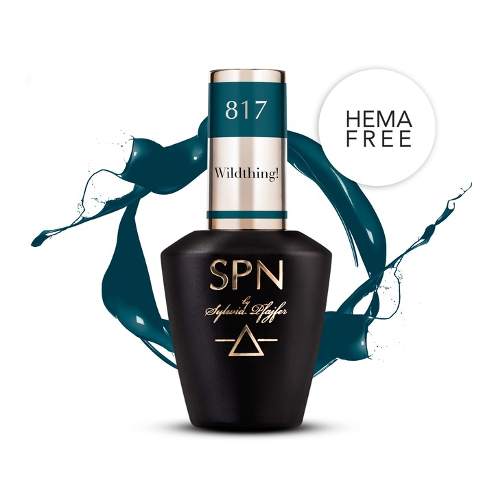 Oja semipermanenta SPN Nails Wildthing verde inchis 8ml