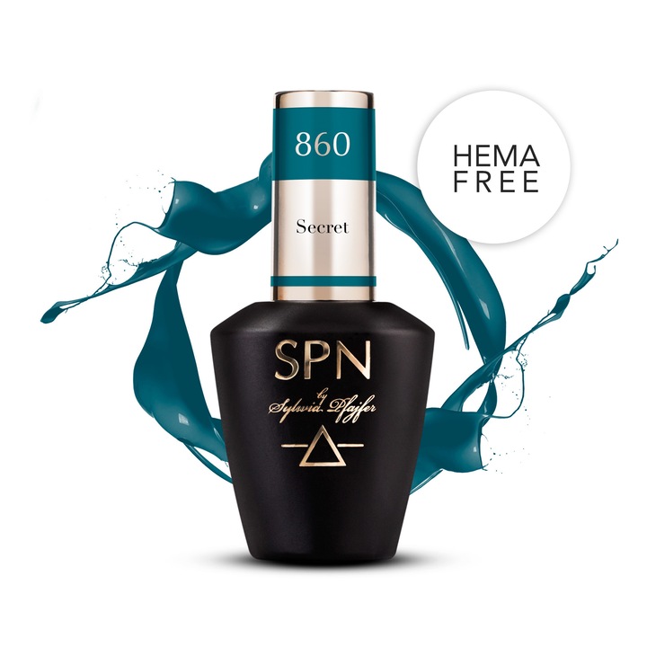 Oja semipermanenta SPN Nails Secret turcoaz inchis 8ml