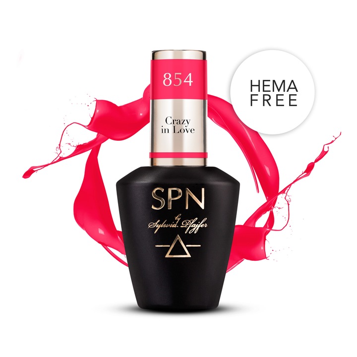 Oja hybrid SPN Nails Crazy in Love rosu 8ml