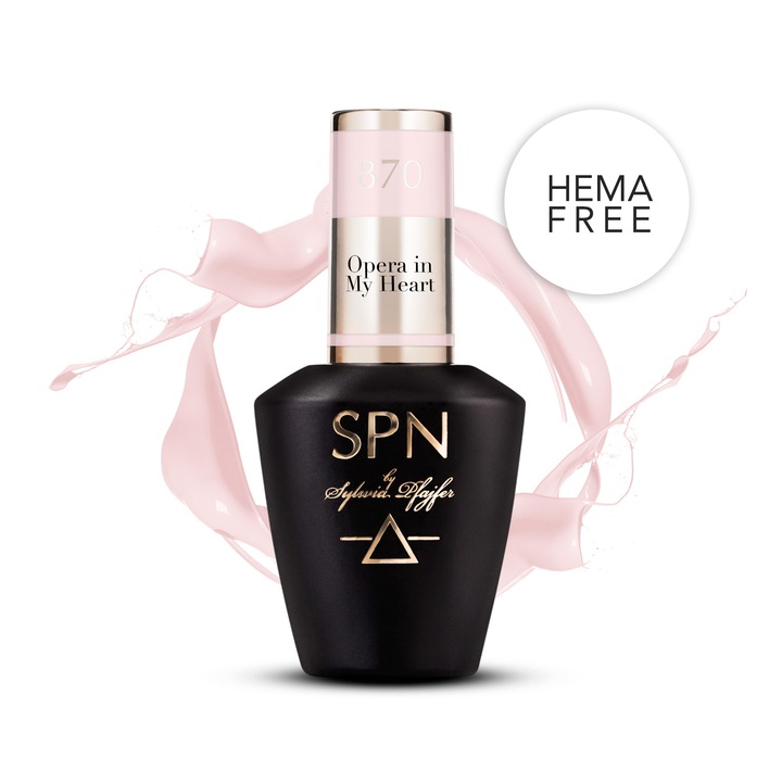 Lac de unghii SPN Nails Opera in My Heart roz 8ml