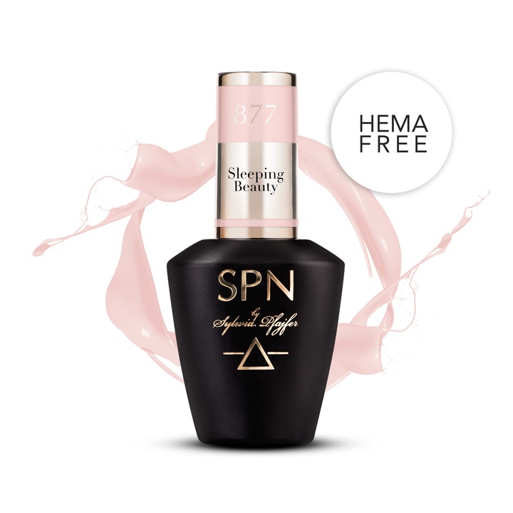 Oja semipermanenta SPN Nails Sleeping Beauty, bej roz, 8ml