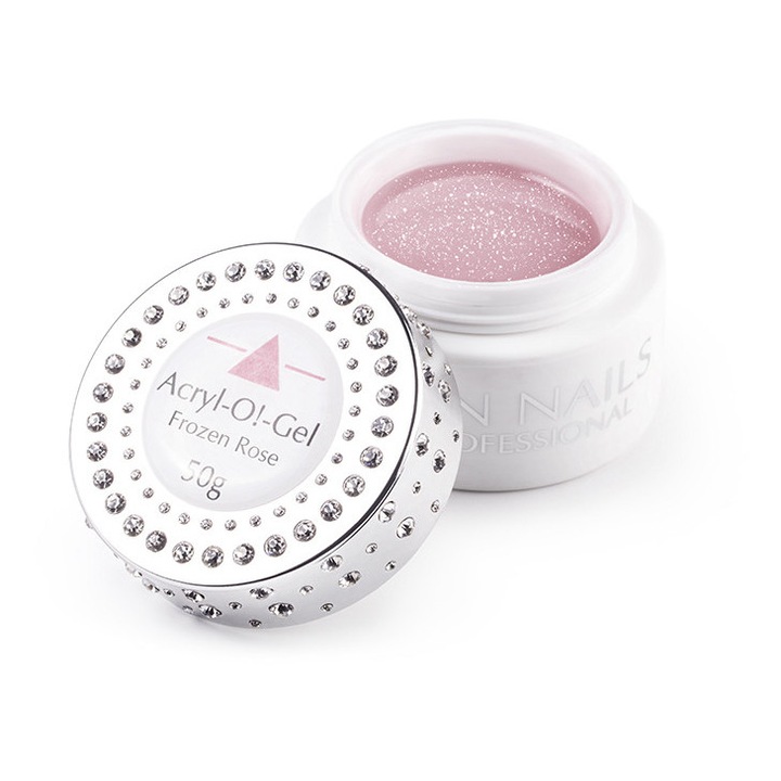 SPN Nails Frozen Rose akril gél csillámmal 50g