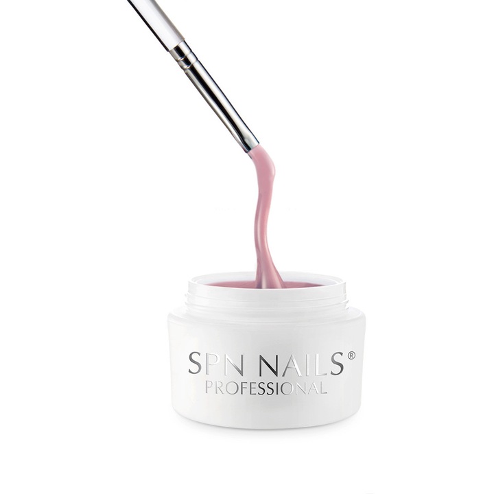 Gumi hatású gél SPN Nails Powder Pink 50g púder rózsaszín
