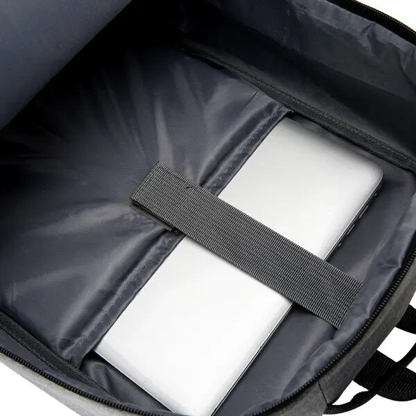 Rucsac laptop 15.6 inch, poliester, negru, 43x31x12cm, capacitate 36-55L
