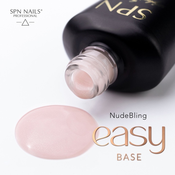 Oja SPN Nails Easy Base NudeBling elasztikus nude csillámos 10ml