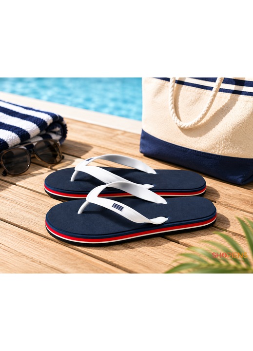 Slapi Shopiens® Pentru Barbati Cu Bareta Si Talpa Stratificata