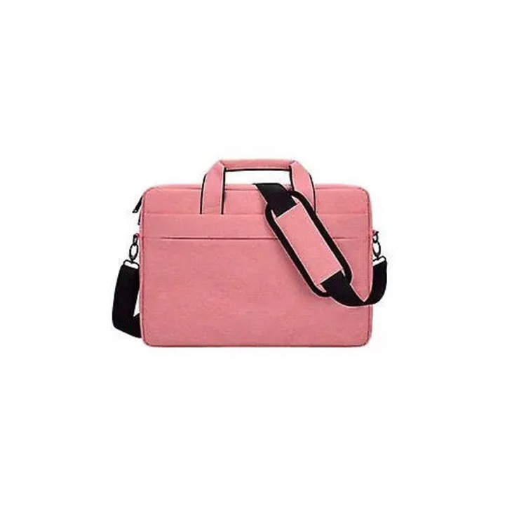 Laptop táska 15.4 inch rózsaszín 37.5x27.5x5 cm vállpánttal