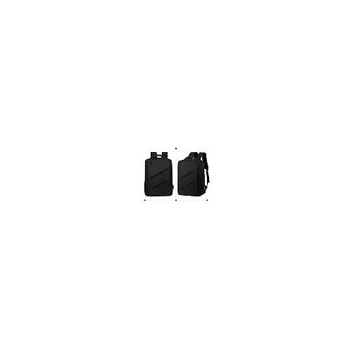 Rucsac laptop din Oxford, rezistent la apa, cu port USB extern si curea pentru trolley, pentru laptop 14–17,3 inch, negru