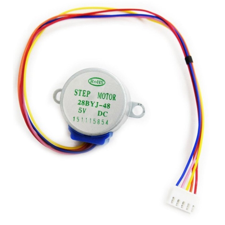 Motor 5V 28BYJ-48, 4 fázisú, 5 vezetékes, 1/64 áttétellel