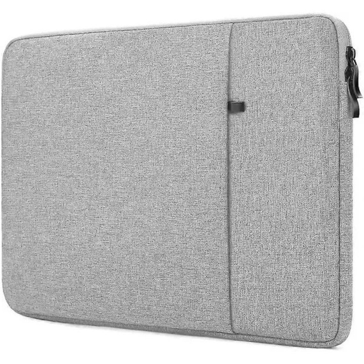 Laptop tok 13.6 inch, szürke, vízálló, kiegészítő zseb, 32.3x23.3x2.5cm